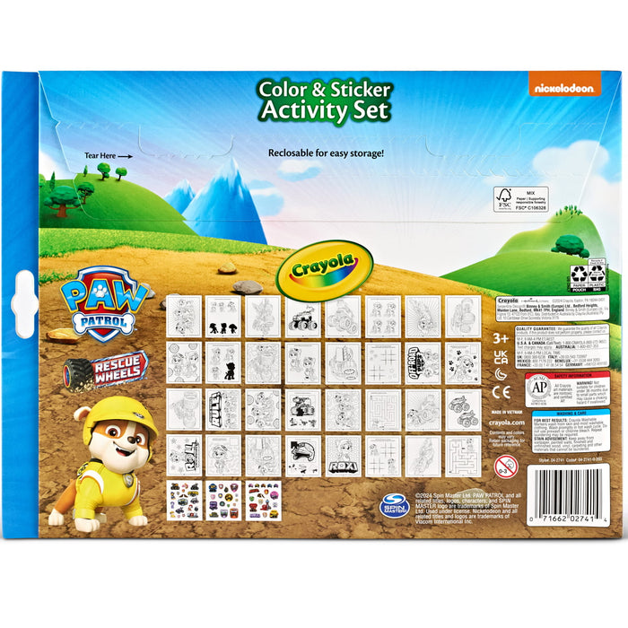 Crayola PAW Patrol Activity Set with Stickers & Markers CX1002578