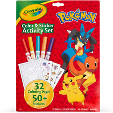 Crayola Pokemon Color & Sticker Activity Set – 32 Pages CX1002581