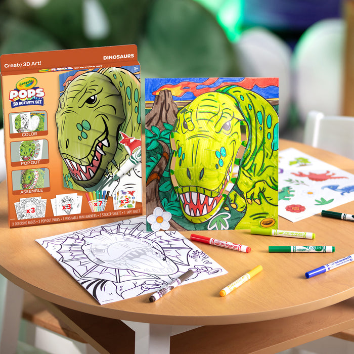 Crayola POPS 3-D Activity Set Dinosaurs CX1001978