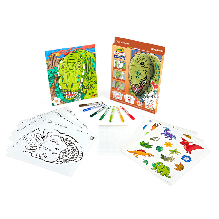 Crayola POPS 3-D Activity Set Dinosaurs CX1001978