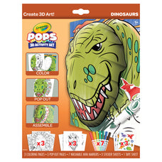 Crayola POPS 3-D Activity Set Dinosaurs CX1001978