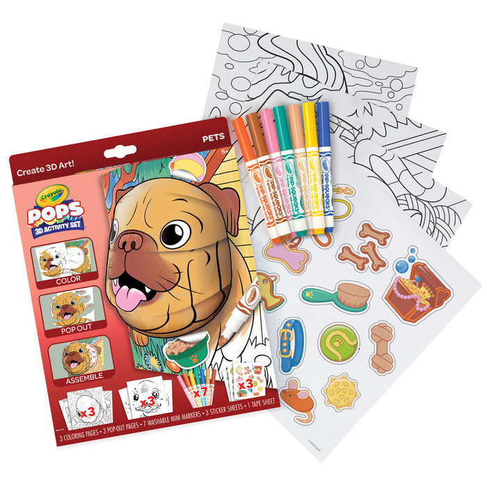 Crayola POPS 3-D Activity Set Pets CX1001977