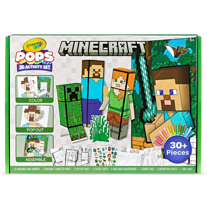 Crayola POPS 3D Activity Super Set, Minecraft CX1002093