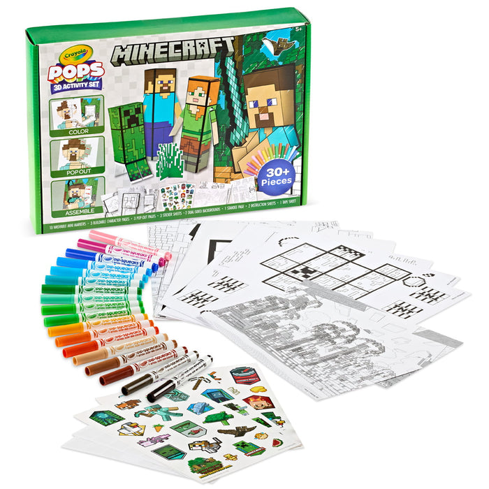 Crayola POPS 3D Activity Super Set, Minecraft CX1002093