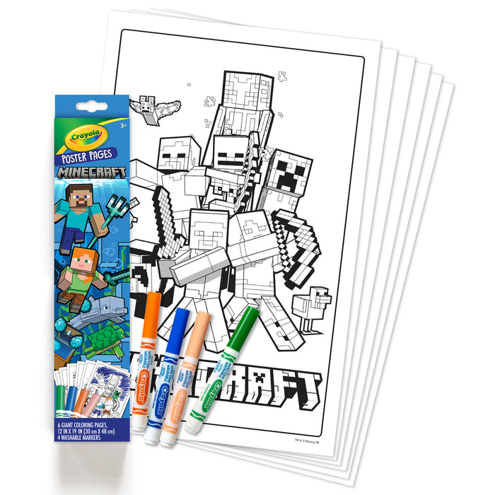 Crayola Poster Pages Minecraft CX1001981