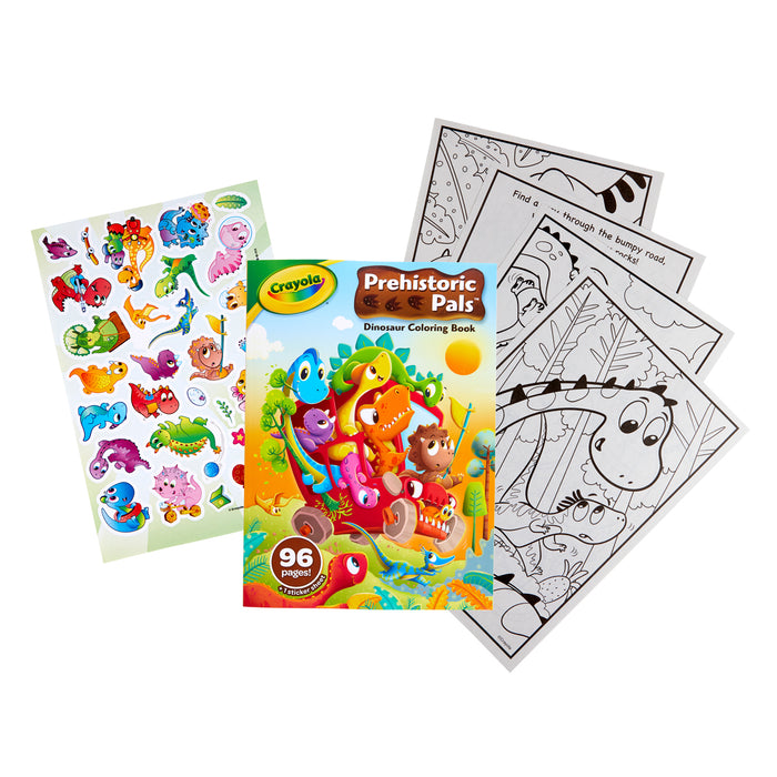 Crayola Prehistoric Pals Coloring Book With Stickers 96 Pages CX1001893