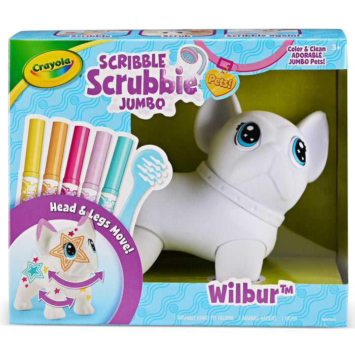 Crayola Scribble Scrubbie Poseable Jumbo Pet - Wilbur CX1001940