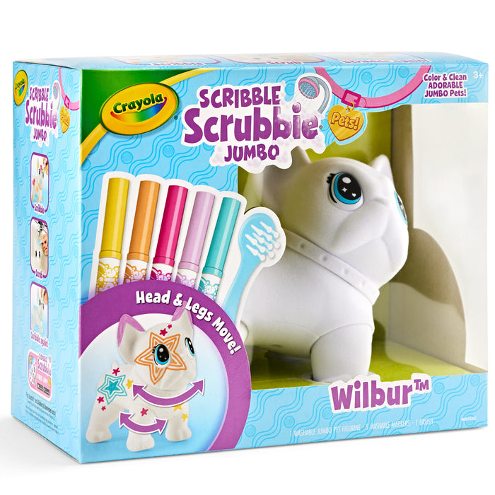 Crayola Scribble Scrubbie Poseable Jumbo Pet - Wilbur CX1001940