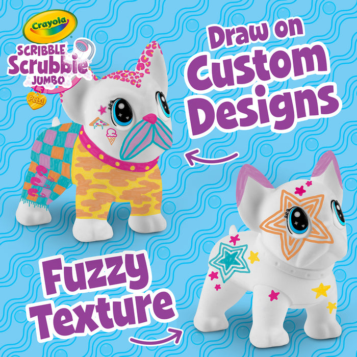 Crayola Scribble Scrubbie Poseable Jumbo Pet - Wilbur CX1001940
