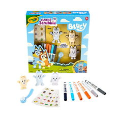 Crayola Scribble Scrubbies, Deluxe Combo Pack, Bluey, Pack of 3 CX1002148