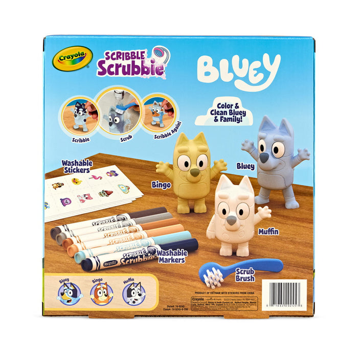 Crayola Scribble Scrubbies, Deluxe Combo Pack, Bluey, Pack of 3 CX1002148