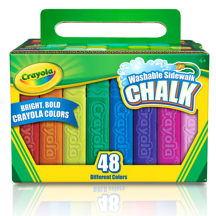 Crayola Sidewalk Coloured Chalk, 48's pack CX1001851