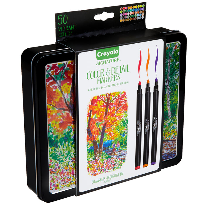 Crayola Signature Color & Detail Markers, 50's pack CX1001928