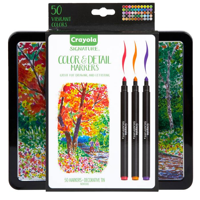 Crayola Signature Color & Detail Markers, 50's pack CX1001928