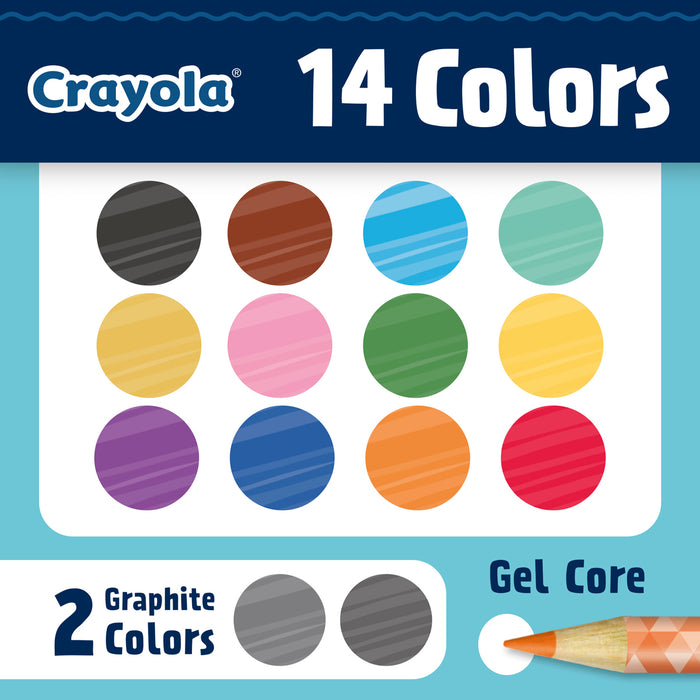 Crayola Sketch & Shade Pencil, 14's pack CX1001974