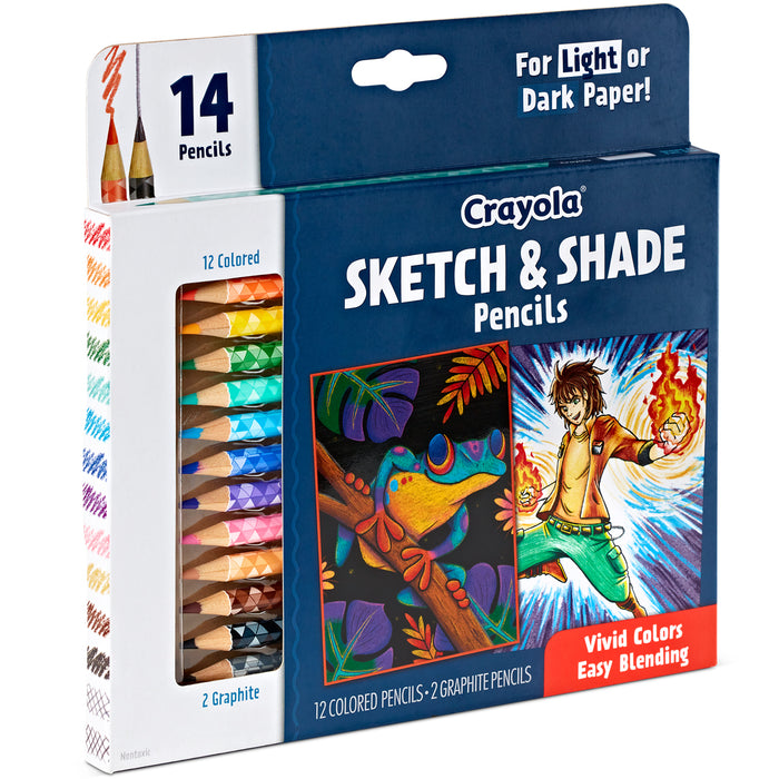 Crayola Sketch & Shade Pencil, 14's pack CX1001974