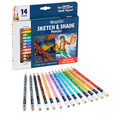 Crayola Sketch & Shade Pencil, 14's pack CX1001974