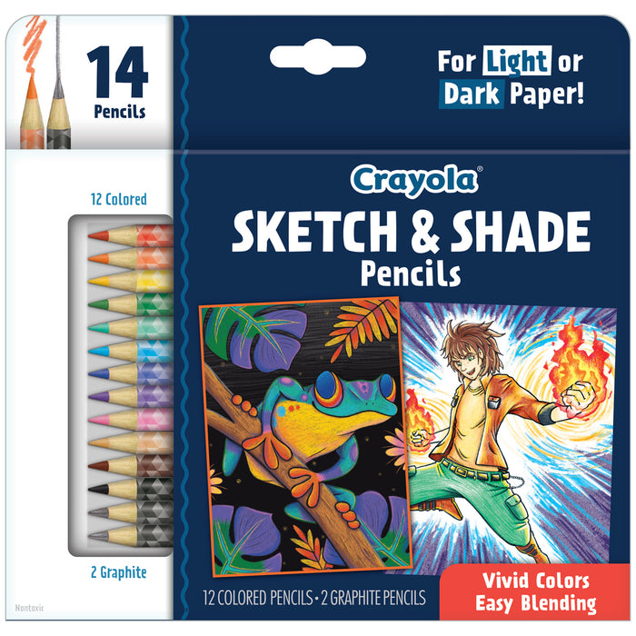 Crayola Sketch & Shade Pencil, 14's pack CX1001974