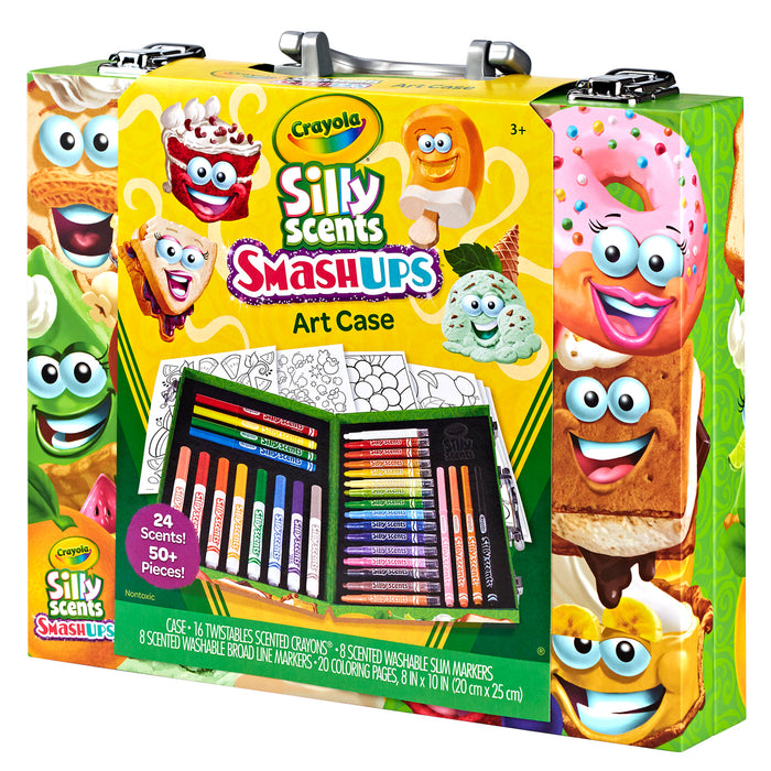 Crayola Smash Ups Mini Art Case, Contains Markers, Crayons and Coloring Pages CX1001847