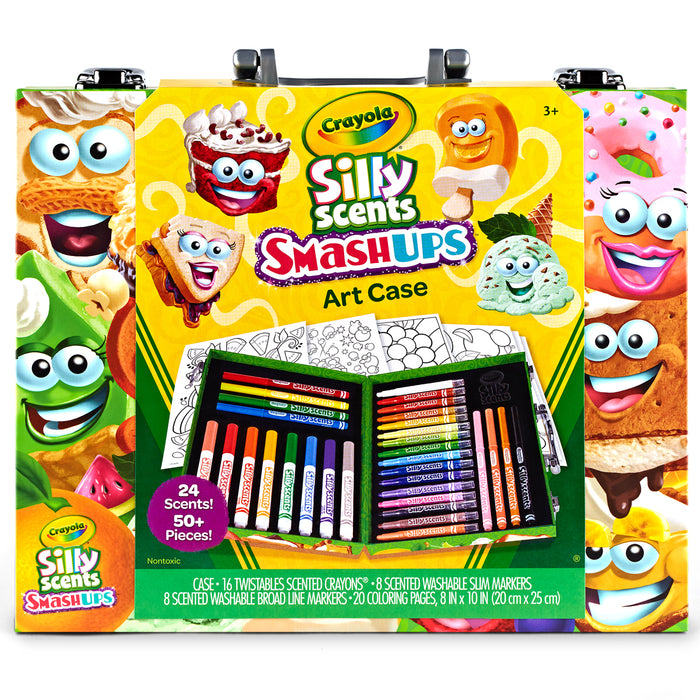 Crayola Smash Ups Mini Art Case, Contains Markers, Crayons and Coloring Pages CX1001847