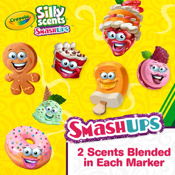 Crayola Smash Ups Slim Washable Markers, 10's pack CX1001845
