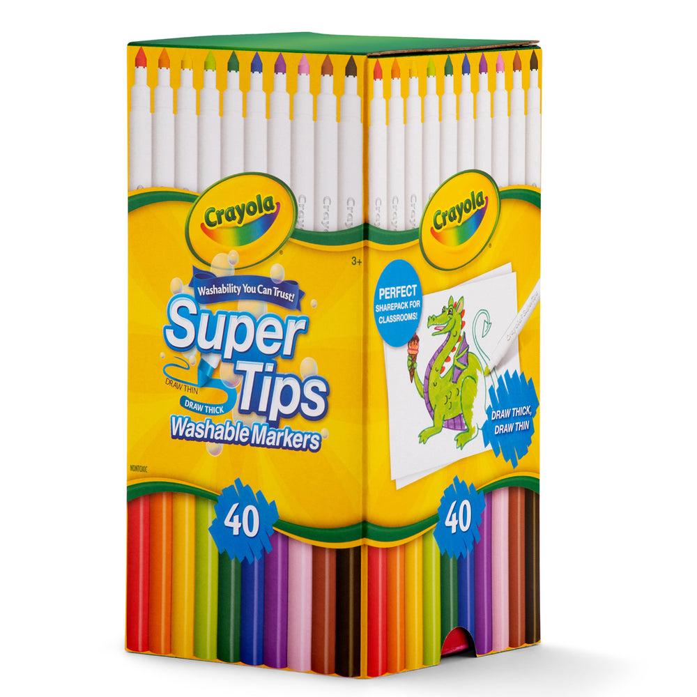 Crayola SuperTips Desk Pack, 40's pack | Crayola — Discount Office