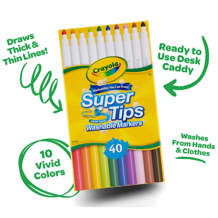 Crayola SuperTips Desk Pack, 40's pack CX1001962