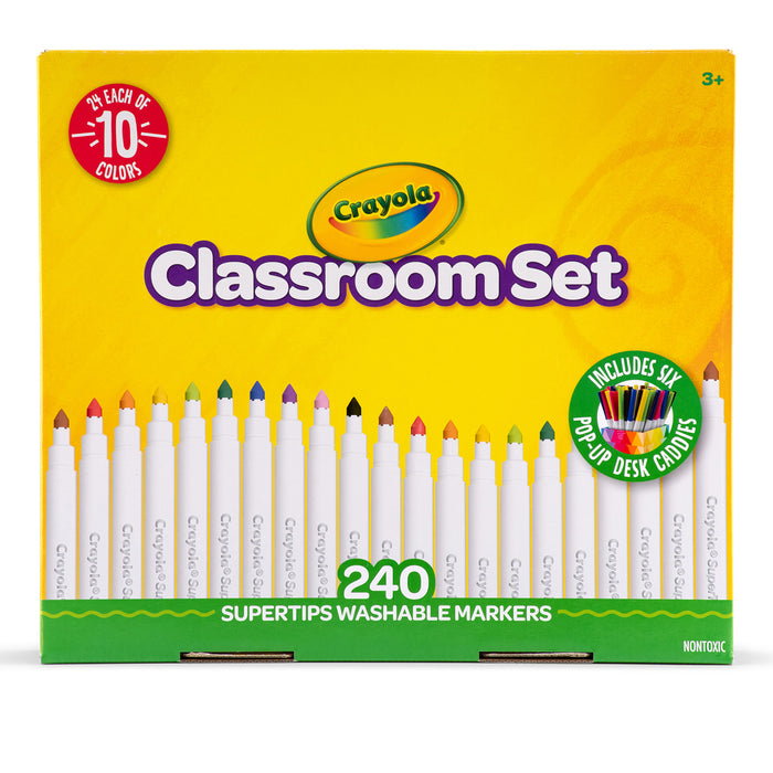 Crayola Supertips Markers Classroom Set, 240 Pieces CX1001957
