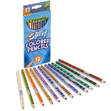 Crayola Swirl Colored Pencils Full Size, 12's pack CX1002302