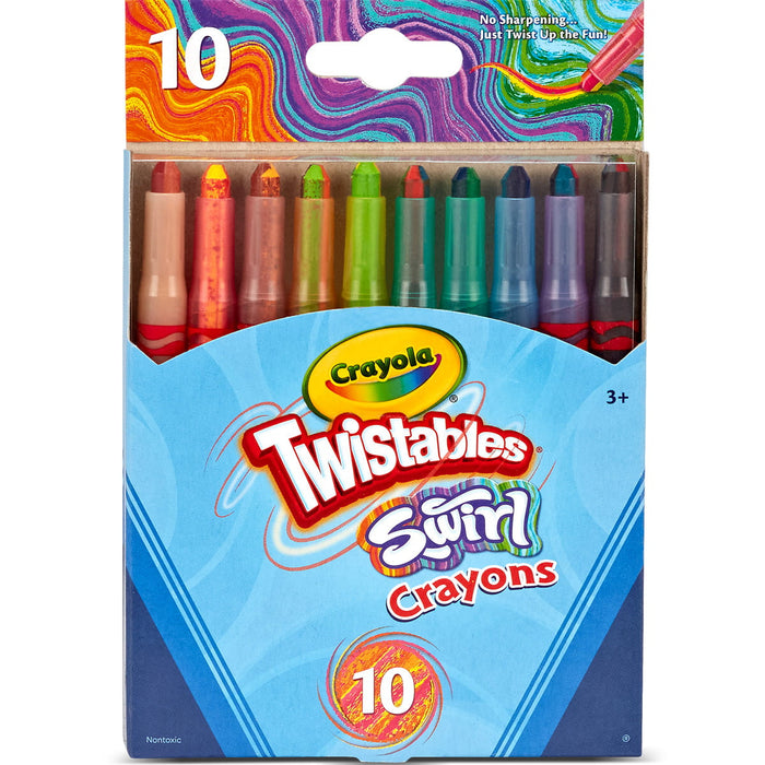 Crayola Swirl Mini Twistables Crayons, 10's pack CX1002301