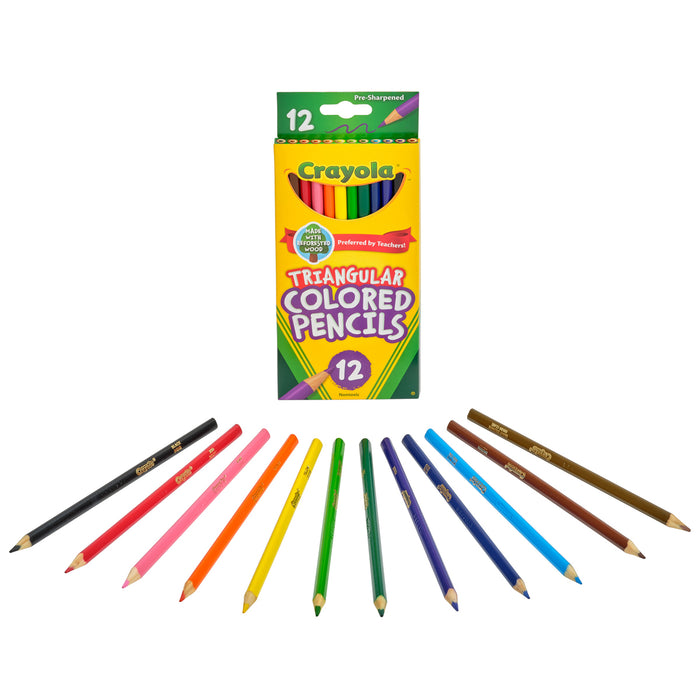 Crayola Triangular Colored Pencils, 12's pack CX1001824
