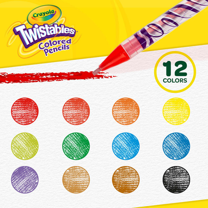Crayola Twistables Color Pencils, 12's pack CX1001825