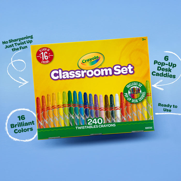 Crayola Twistables Crayons Classroom Set, 240's pack CX1001954