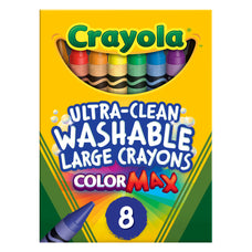 Crayola Ultra-Clean Washable Large Crayons, 8's pack CX1001816