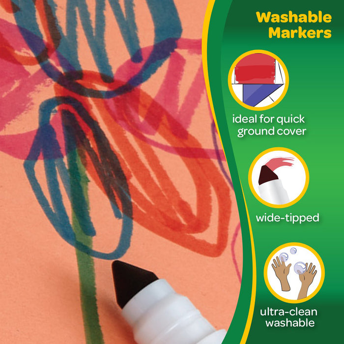 Crayola Washable Broadline Markers: The Big 40, Pack of 40 Markers CX1001835