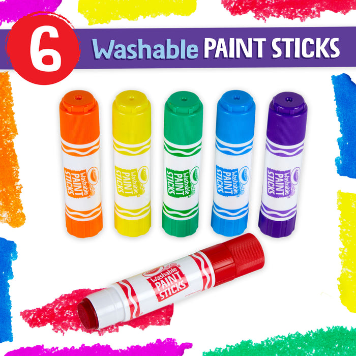Crayola Washable Paint Sticks, 6's pack CX1001859