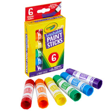 Crayola Washable Paint Sticks, 6's pack CX1001859