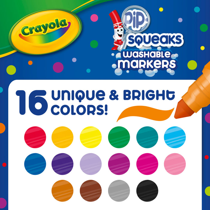 Crayola Washable Pipsqueaks Markers, 16's pack CX1001830