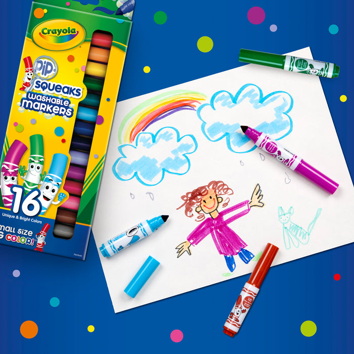 Crayola Washable Pipsqueaks Markers, 16's pack CX1001830