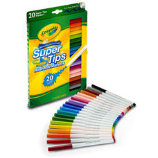 Crayola Washable Super Tips Washable Markers, 20's pack CX1001827