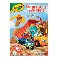 Crayola Whimsical Wheels Coloring Book With Stickers 96 Pages CX1001895