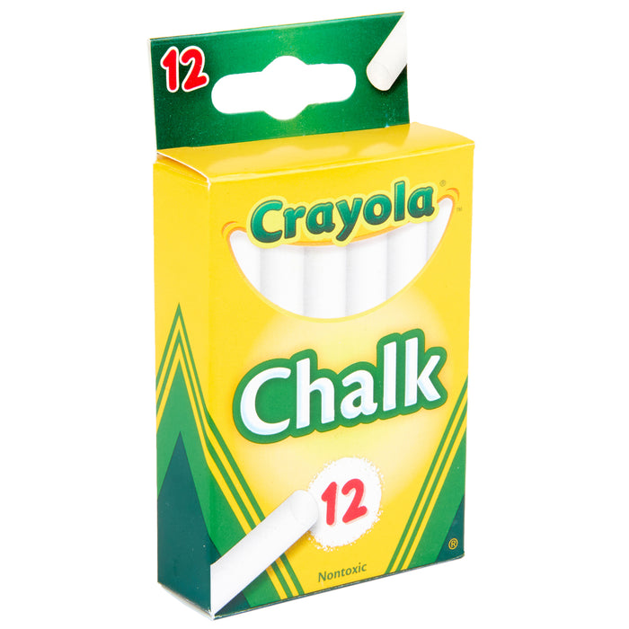 Crayola White Chalk, 12's pack CX1001848