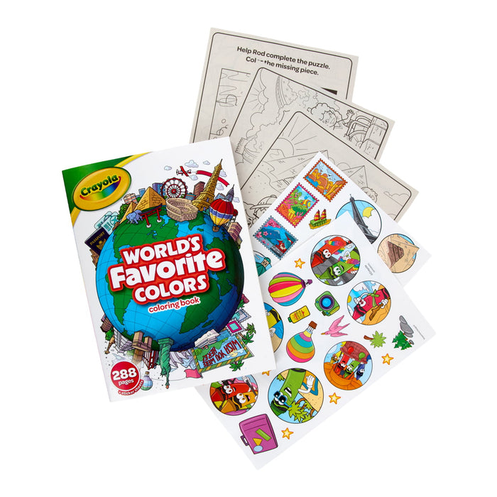 Crayola World’s Favorite Colours Colouring Book – 288 Pages CX1002574