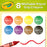Crayola Young Kids Washable Tripod Grip Crayons, Pack of 8 CX1002154