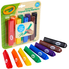 Crayola Young Kids Washable Tripod Grip Markers, Pack of 8 CX1002155