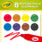 Crayola Young Kids Washable Tripod Grip Markers, Pack of 8 CX1002155