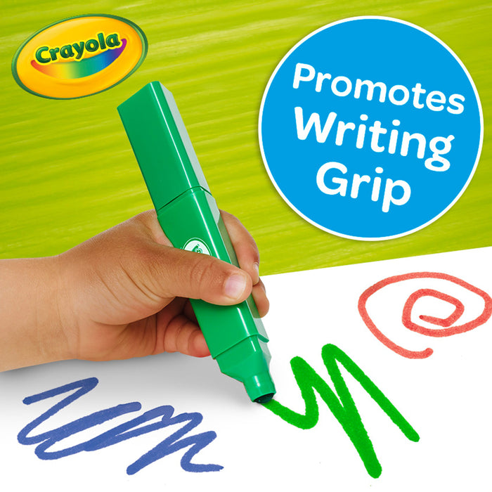Crayola Young Kids Washable Tripod Grip Markers, Pack of 8 CX1002155
