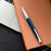 Cross ATX Translucent Blue Lacquer Rollerball, Medium Nib, Black Ink CX1001438
