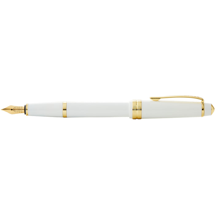 Cross Bailey Light Polished White Resin and Gold Tone Extra Fine Nib Fountain Pen CX1001442
