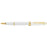 Cross Bailey Light Polished White Resin and Gold Tone Fountain Pen Medium Nib CX1000958